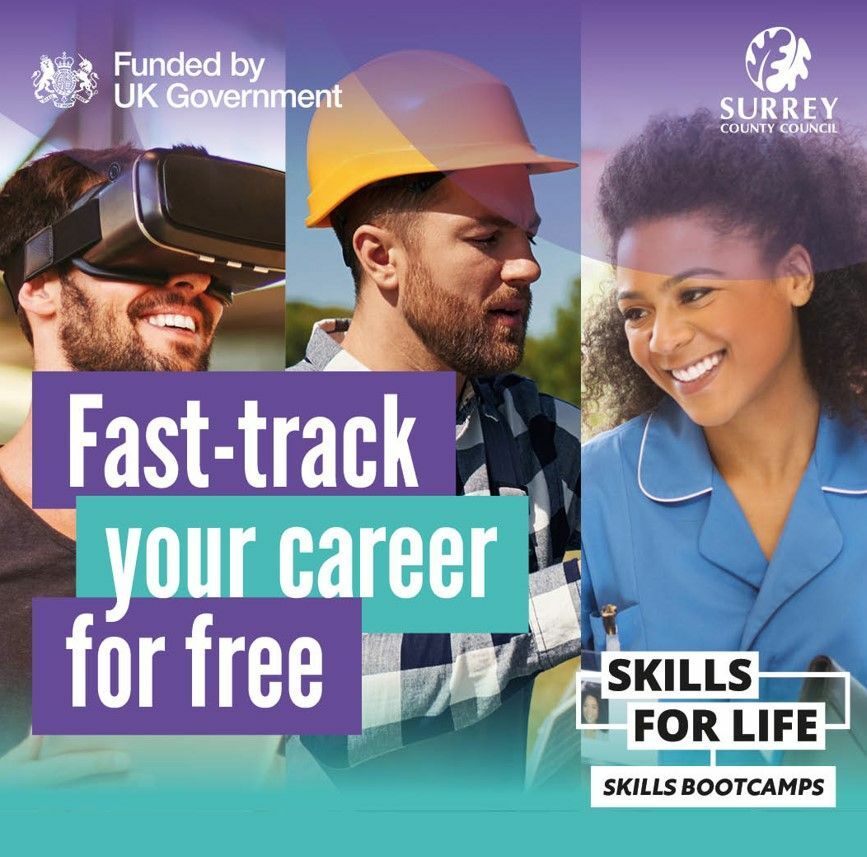Residents across Surrey can fast track their careers thanks to free Skills Bootcamps image